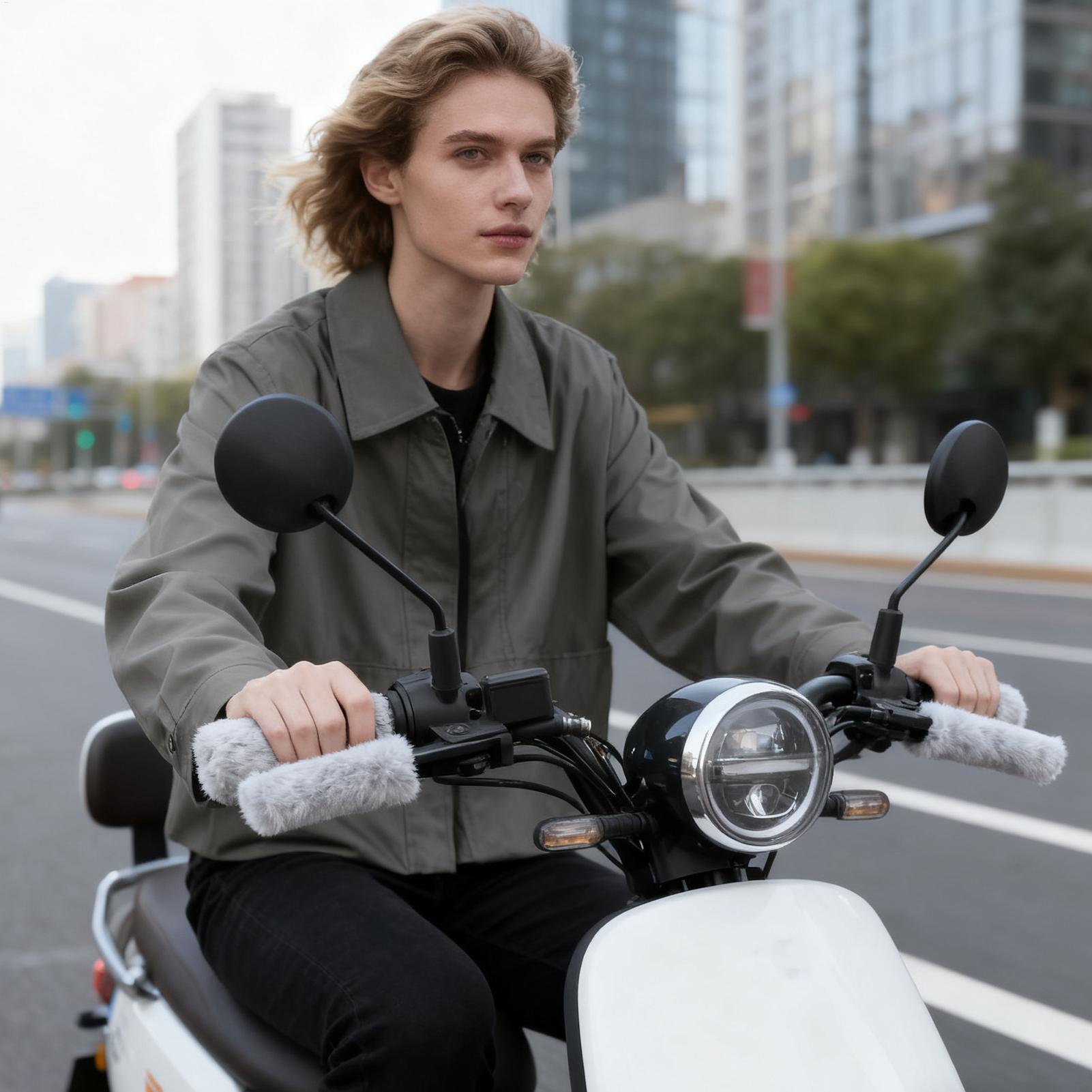 Hand Warmer Electric - Motosiklet El Sapları Peluş Kaymaz Koruyucu