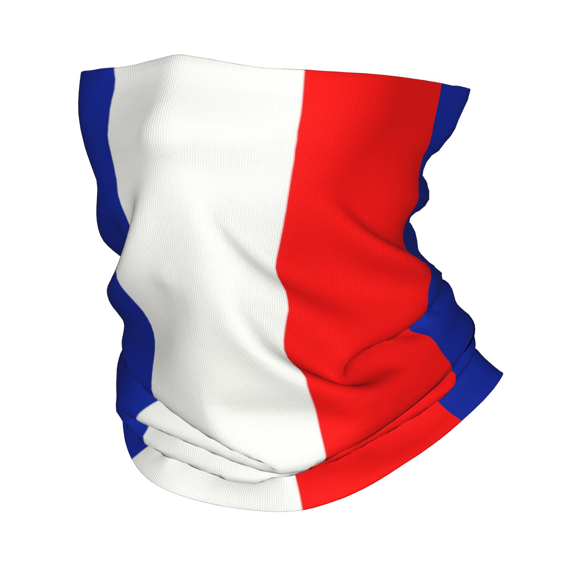 Neck Gaiter Fleece - Özel Fransız Bayrağı Fransa Bandana Kış