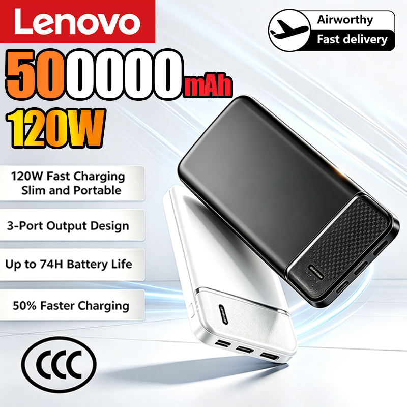 Heated Vest Battery - Lenovo 500000mAh Taşınabilir Güç Bankası 120W