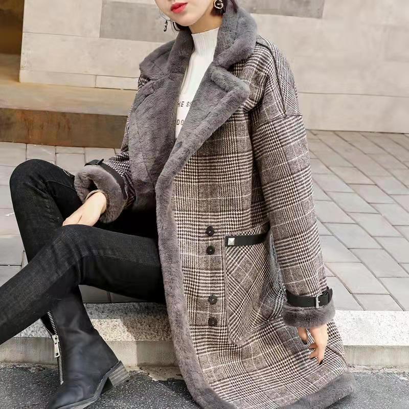 2026 Kışlık Sıcak Mont Peluş K - Wool Coat Peacoat incelemesi ve fiyatı