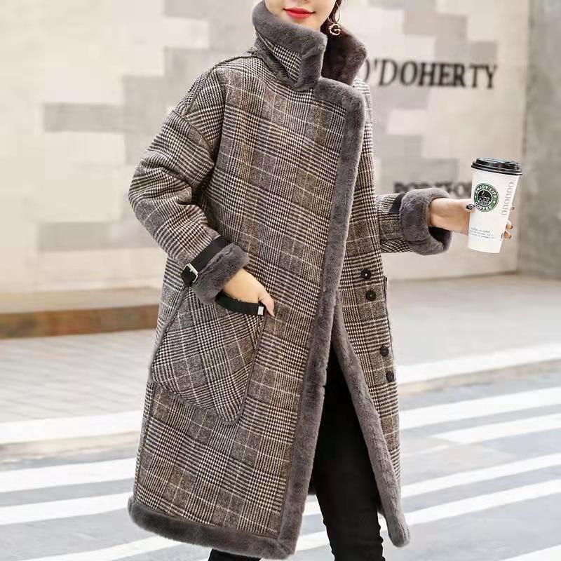 2026 Kışlık Sıcak Mont Peluş K - Wool Coat Peacoat incelemesi ve fiyatı