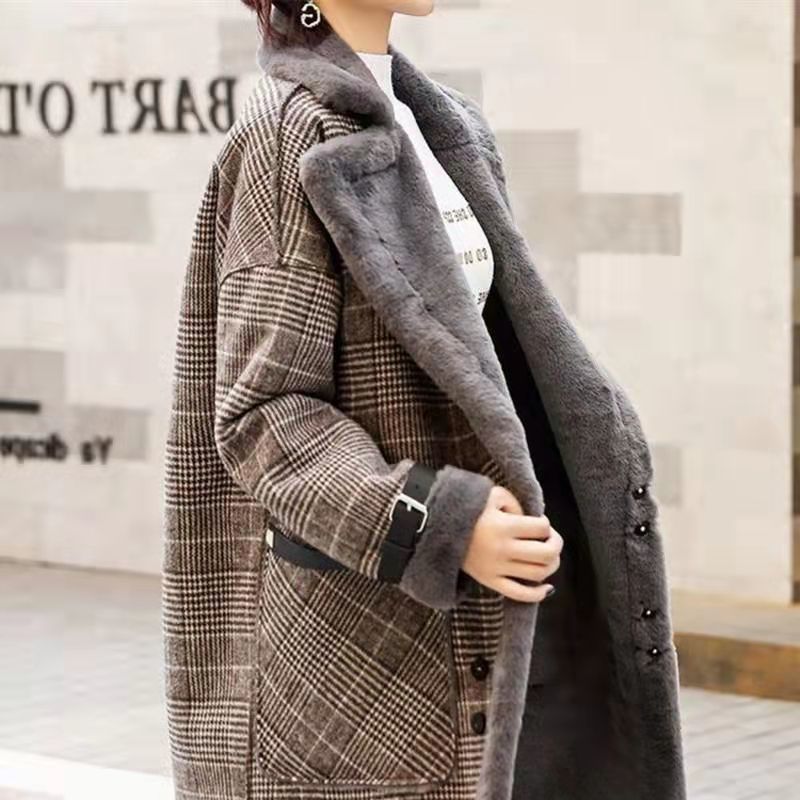 2026 Kışlık Sıcak Mont Peluş K - Wool Coat Peacoat incelemesi ve fiyatı