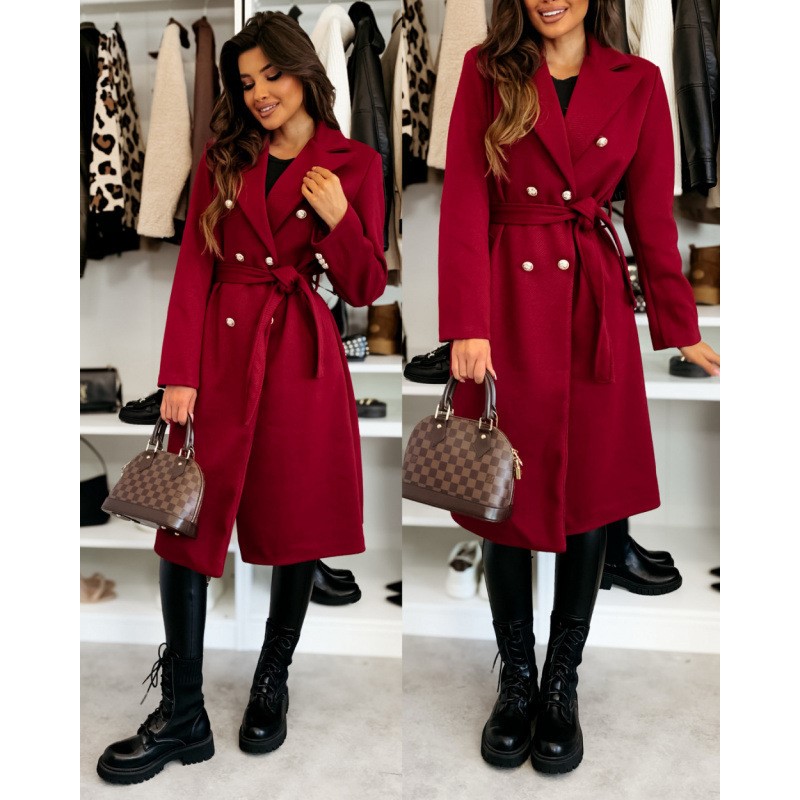 Kadın Yün Ceket Sonbahar Kış V - Wool Coat Peacoat incelemesi ve fiyatı