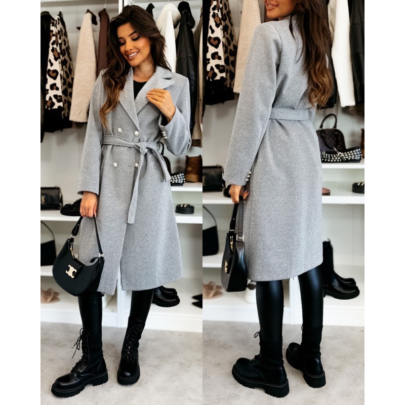Kadın Yün Ceket Sonbahar Kış V - Wool Coat Peacoat incelemesi ve fiyatı