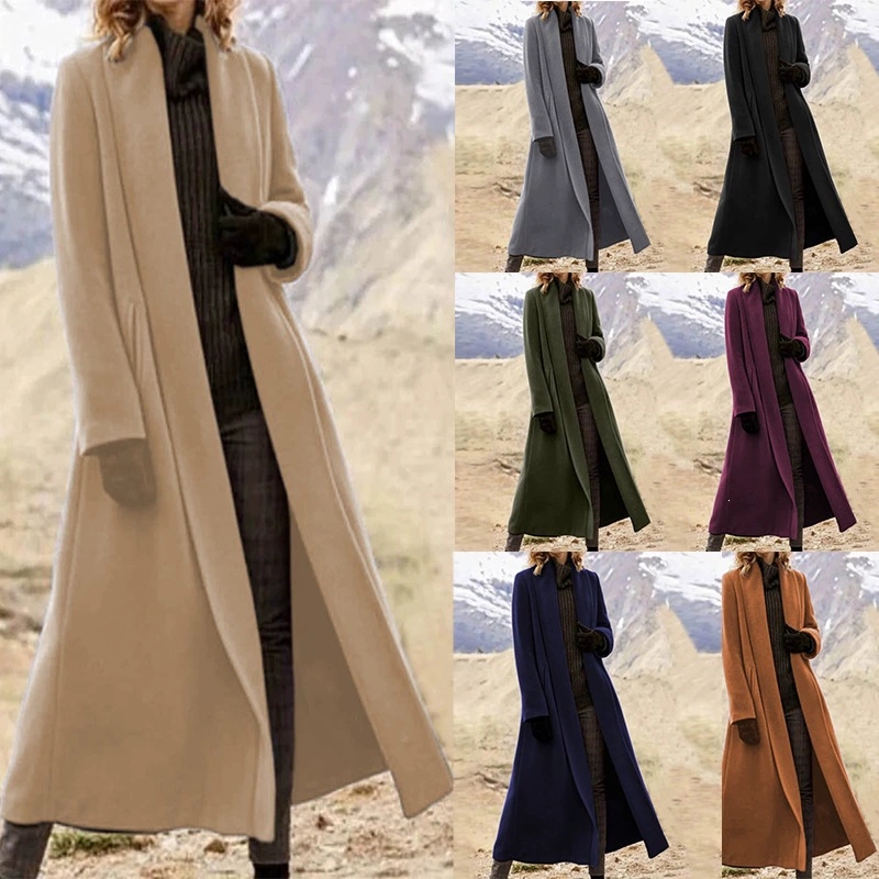 Büyük Beden Ekstra Uzun Yün Ce - Wool Coat Peacoat incelemesi ve fiyatı