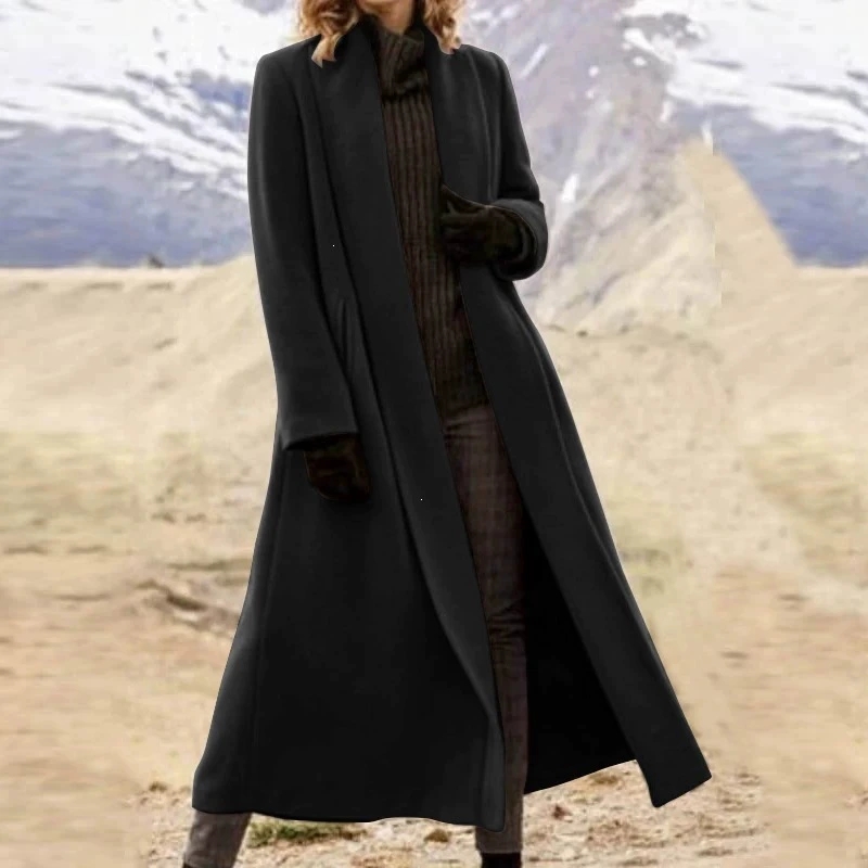 Büyük Beden Ekstra Uzun Yün Ce - Wool Coat Peacoat incelemesi ve fiyatı