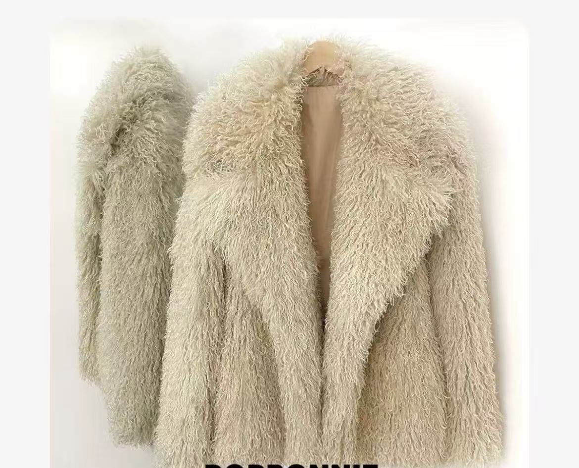 Kadınlar İçin Kürk Montlar Son - Wool Coat Peacoat incelemesi ve fiyatı