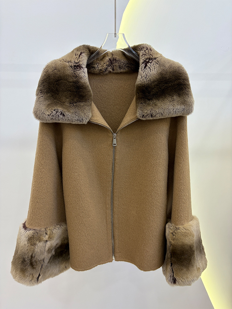 2026 Kış Kadın Gerçek Doğal Re - Wool Coat Peacoat incelemesi ve fiyatı