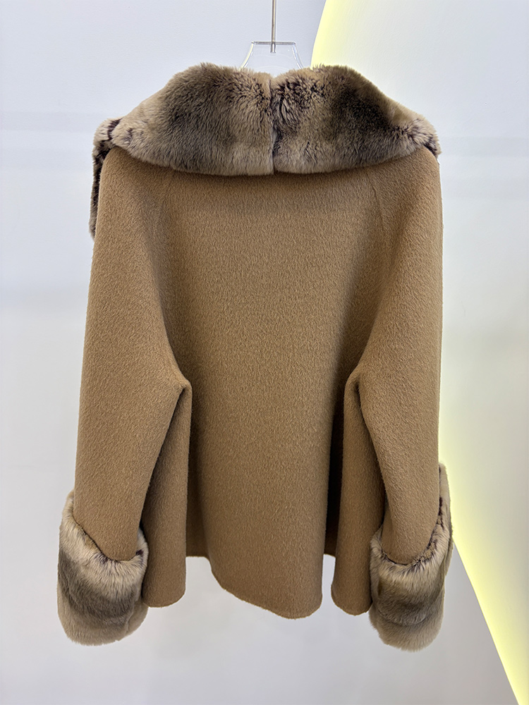 2026 Kış Kadın Gerçek Doğal Re - Wool Coat Peacoat incelemesi ve fiyatı